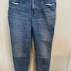 Lucky Brand Blue Skinny Jeans — Mid Wash Stretch